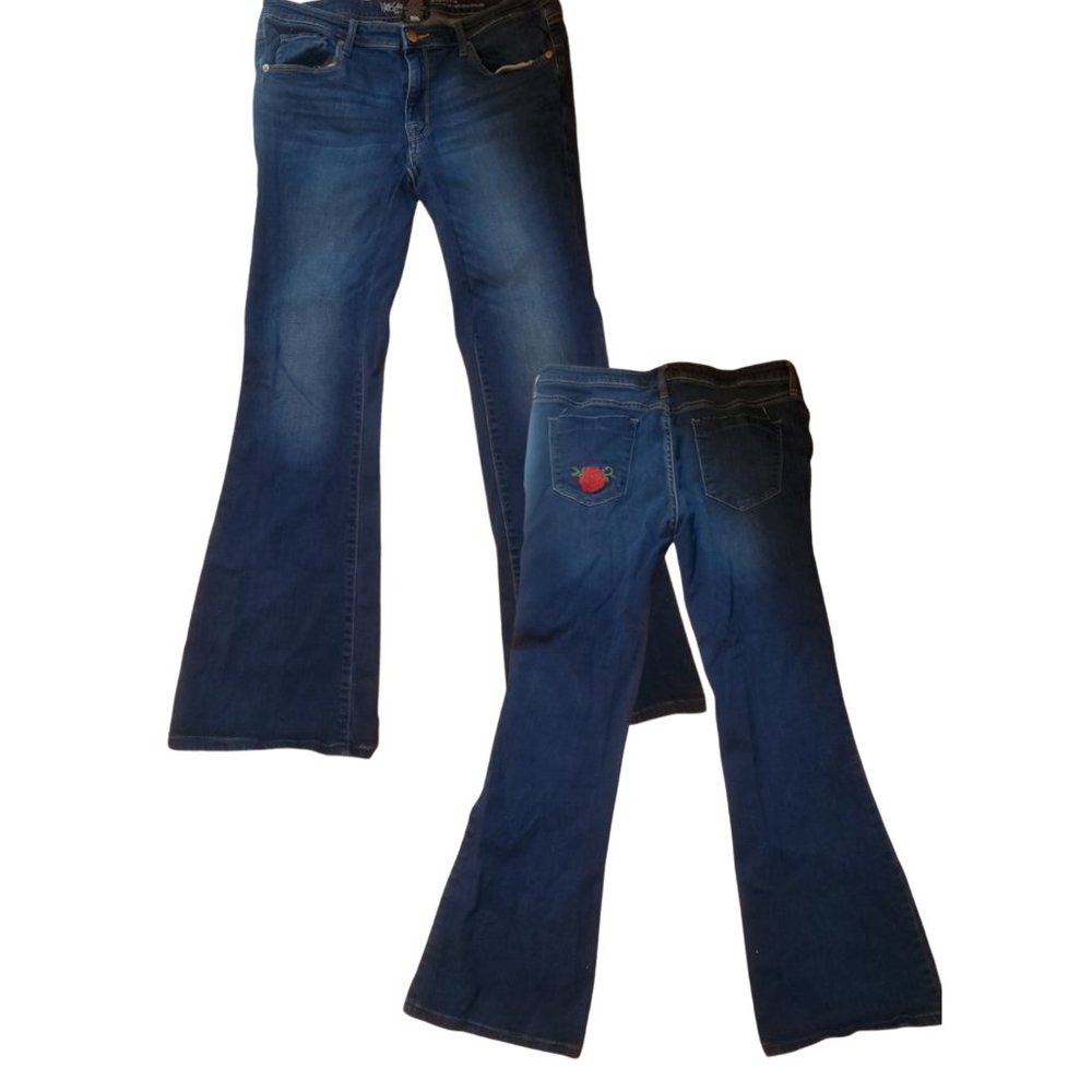 Women's MOSSIMO Dark Wash Flare Jeans Size 14/32